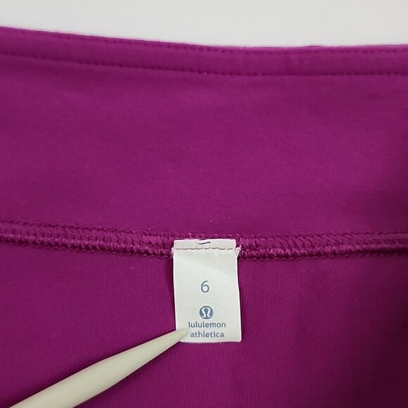 Lululemon City Skirt Regal Plum Cottony Soft Luon Stretch Size 6 - Picture 13 of 13